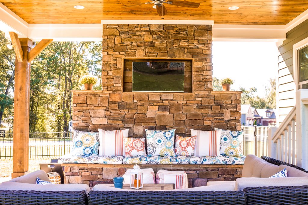 Hixson | Patio, Stone, Siding, Fire Pit