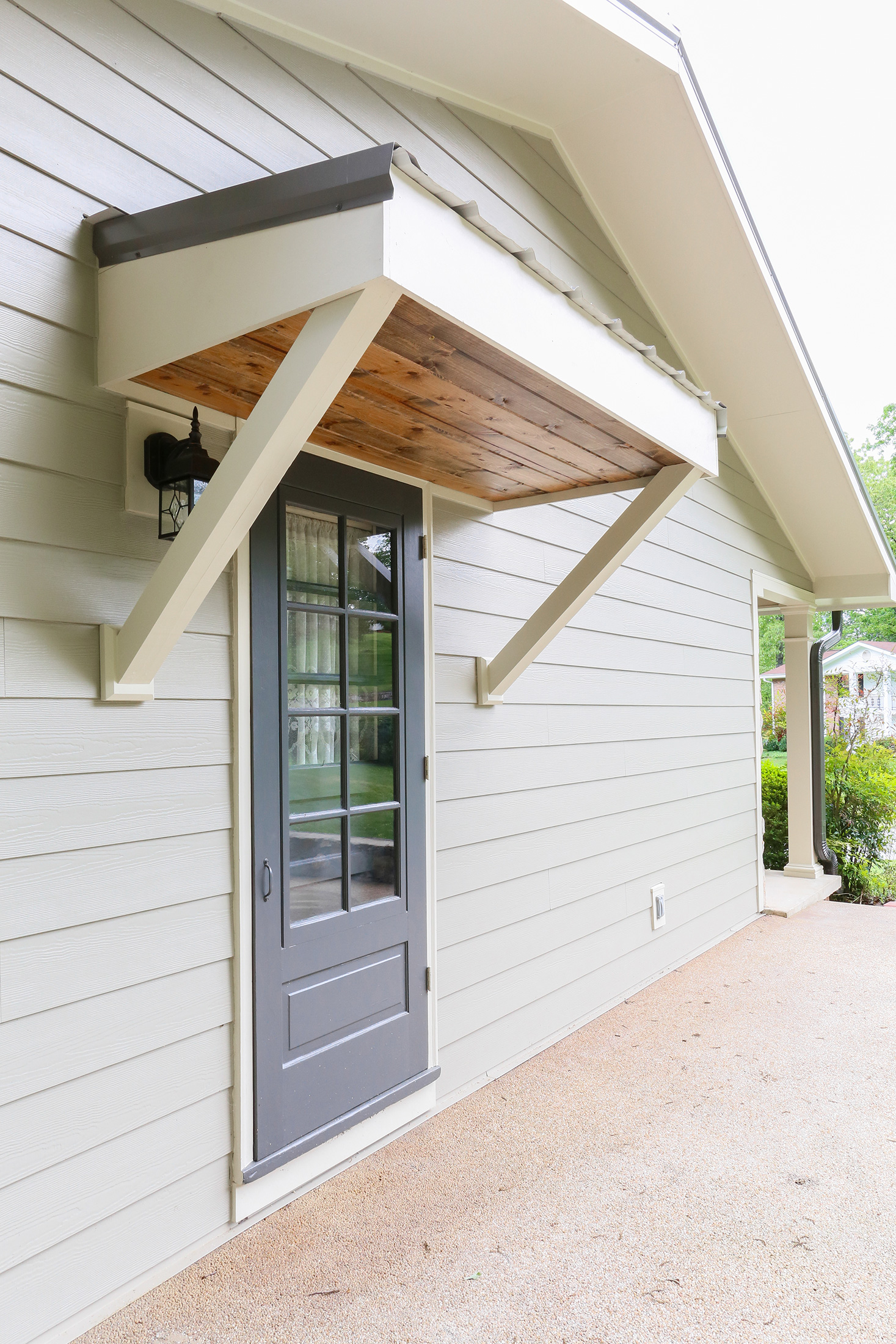 main door eyebrow awning