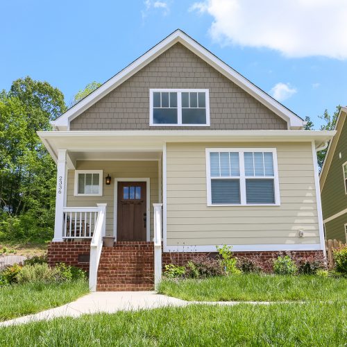 home with sandstone beige siding