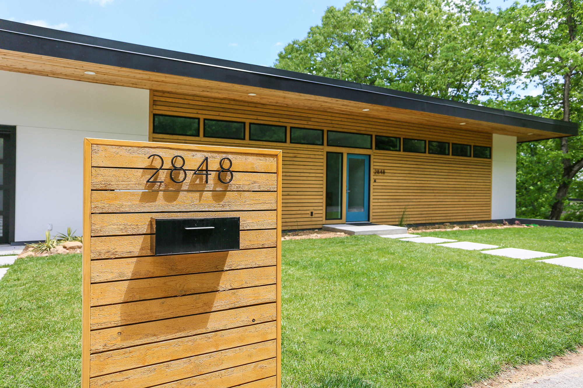 modern house mail box