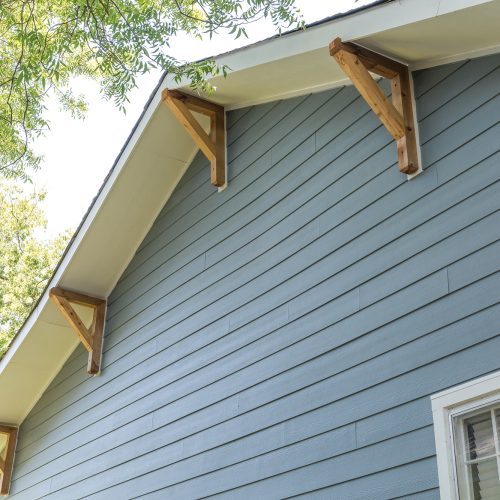Hardie Siding and Cedar Brackets