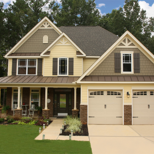 Woodland Cream Hardie Siding
