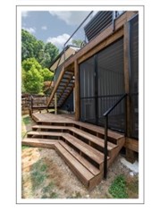 installed privacy screen on deck